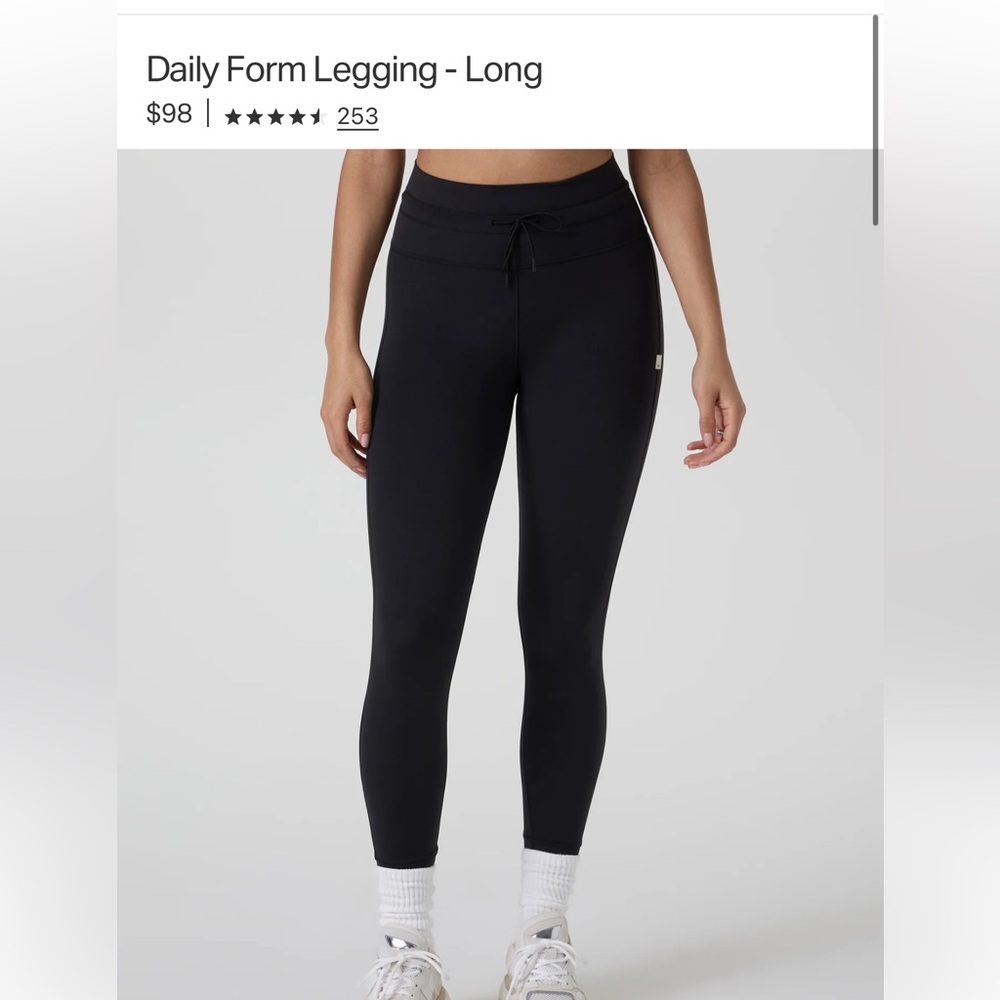 Daily Form Legging - Long Black